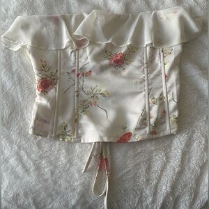 Pretty Garbage Floral Corset Top